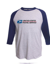 Load image into Gallery viewer, USPS POSTAL 3/4 SLEEVE RAGLAN T-SHIRT All COLORS Mail Carrier LOGO ON CHEST
