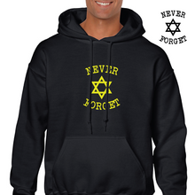 Load image into Gallery viewer, Star Of David Never Forget Jewish Holocaust Surviver Yom Hashoah Sweatshirt
