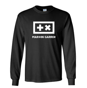 Martin Garrix Long Sleeve Shirt Animals Electro House Music Black T-Shirt