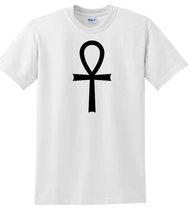 Load image into Gallery viewer, Ankh Key of Life T-Shirt Tee Shirt  Cotton Nile Egyptian Black White S - 5XL
