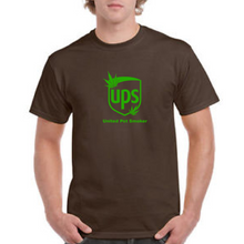 Load image into Gallery viewer, UPS United Pot Smoker Green Funny Joke Weed Culture Brown Cotton T-shirt
