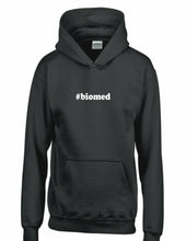 Load image into Gallery viewer, #Biomed Hashtag Biomed Hoodie Funny Gift Black White Hooded Sweatshirt
