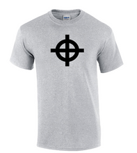 Load image into Gallery viewer, Black Celtic Cross on Gray Cotton T-Shirt Scottish Christ Tee Shirt S-5XL
