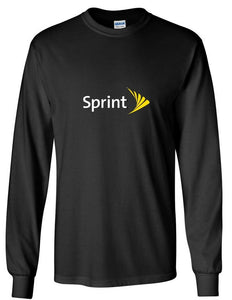 Sprint T-shirt LOGO Funny GEEK Phone Black Yellow White Long Sleeve Shirt