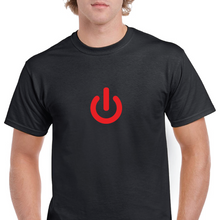 Load image into Gallery viewer, Power Button Nerd Gamer On Off Black White Green Red Cotton T-Shirt S-5XL
