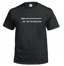 Load image into Gallery viewer, Zip Tie Technician T-shirt Funny JDM import Japanese Car Mechanic Tee Shirt
