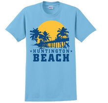 Load image into Gallery viewer, Huntington Beach Surf City Orange County Local CA Tee Shirt  Blue T-Shirt
