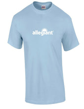 Load image into Gallery viewer, Allegiant Airline White Logo US Aviation Travel Cotton Light Blue T-Shirt
