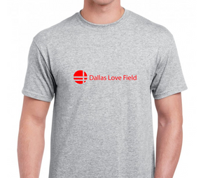 Dallas Love Field Tee Shirt Texas Airport Fort Worth Lone Star Red Gray T-shirt