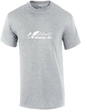 Load image into Gallery viewer, Mahan Air White Logo Iranian Airline Sport Gray Aviation Geek Cotton T-Shirt
