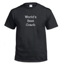 Load image into Gallery viewer, Worlds Best Coach Sports Play Sports Shirt Funny Shirt Gift Cotton T-shirt
