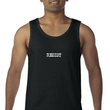 Load image into Gallery viewer, Resist Tank Top Protest Trump Liberal Democrat Black White Sleeveless Shirt
