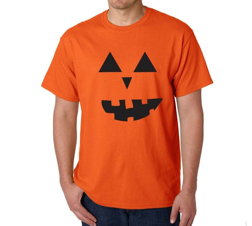Jack o Lantern Costume Halloween Pumpkin Scary Funny Black Orange Party T-shirt