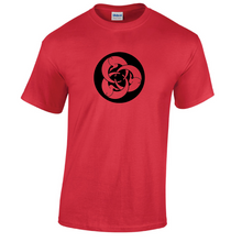 Load image into Gallery viewer, Hagakure Ghost Dog Symbol Japanese Samurai Cotton Graphic Red T-Shirt S-5XL
