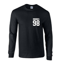 Load image into Gallery viewer, Shawn Mendes 98 Black T-shirt Magcon Boys Tour Concert Cotton Long Sleeve Shirt
