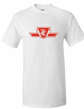 Load image into Gallery viewer, Toronto Subway Retro Logo Tee Railway Canadian Metro Train White Cotton T-shirt
