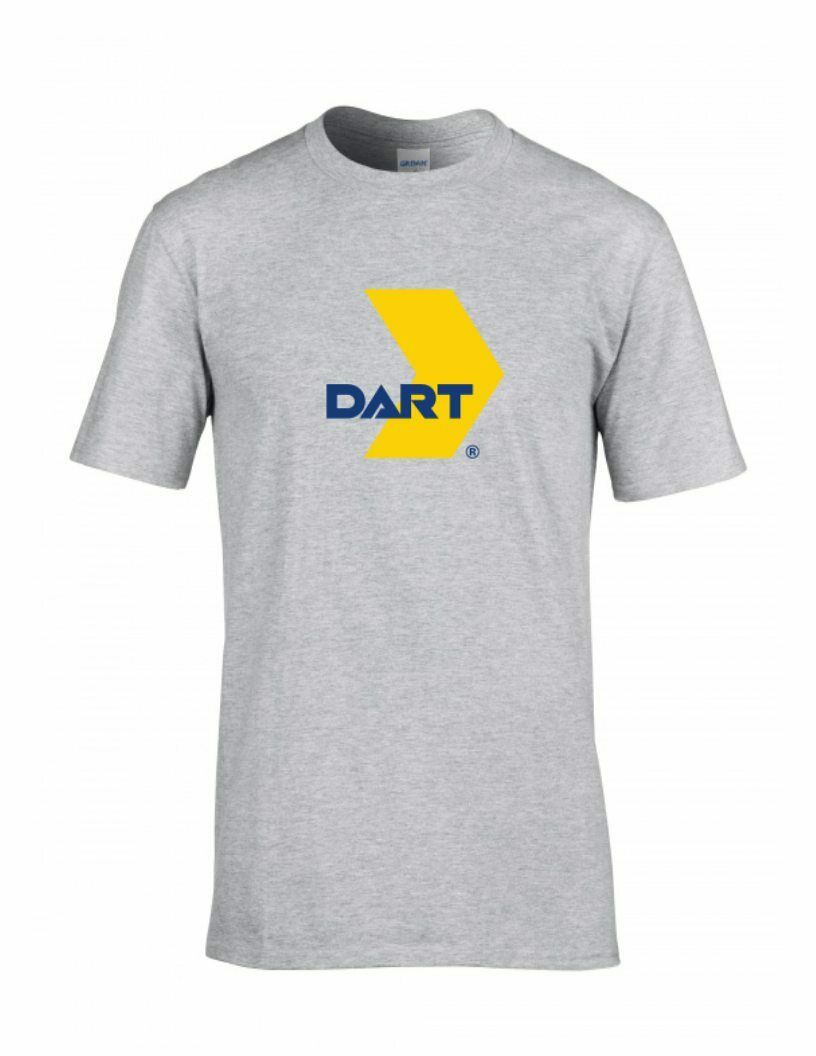 DART Logo Tee Texas Dallas Area Rapid Transit Rail Train Sport Gray T-shirt