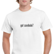 Load image into Gallery viewer, got Cornhole ? Cotton T-Shirt Tee Shirt Gildan Black White S-5XL
