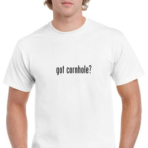 got Cornhole ? Cotton T-Shirt Tee Shirt Gildan Black White S-5XL