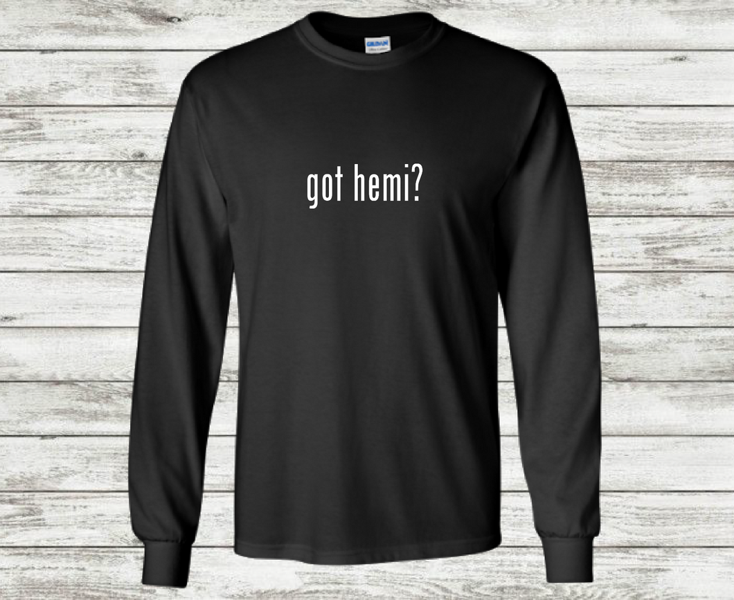 Got Hemi ? Men's Cotton T-Shirt Shirt Solid Black White Funny Dodge S - 5XL