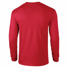 Load image into Gallery viewer, Interflug White Vintage Logo German Airline Red Long Sleeve Cotton T-Shirt
