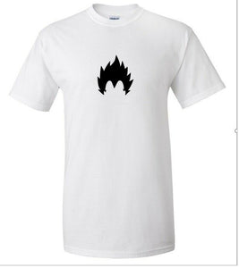 Vegeta Symbol Anime Dragon Ball Z Saiyan Black White T-Shirt Tee Shirt S - 5XL