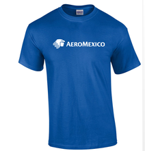 Load image into Gallery viewer, AeroMexico Vintage Logo Mexican Airline T-Shirt Cotton Royal Blue Shirt S - 5XL
