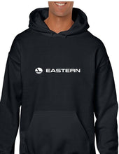 Load image into Gallery viewer, Eastern Airlines White Logo US Airline Geek Black Hoodie Hooded Sweatshirt
