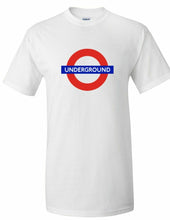 Load image into Gallery viewer, The Underground Logo Tee London Metro Railway Train England White T-shirt
