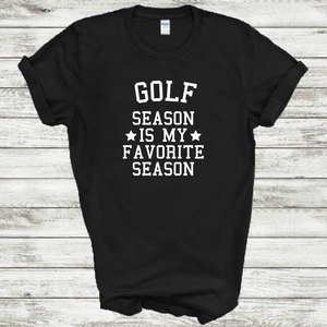 Golf Season Is My Favorite Season Funny Mens Cotton T-Shirt