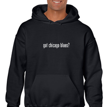 Load image into Gallery viewer, Got Chicago Blues ? Funny Car White Black Hoodie Hooded Sweatshirt
