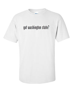 Got Washington State ? Men's Cotton T-Shirt Shirt Solid Black White S - 5XL