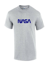 Load image into Gallery viewer, NASA Vintage Space Agency Sport Gray T-Shirt Navy Blue Logo Tee Shirt S-5XL
