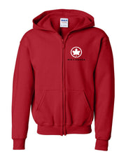 Load image into Gallery viewer, Air Canada  Leaf Logo Full Zip Hoodie Canadian Airline Travel Hooded Sweatshirt
