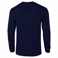 Load image into Gallery viewer, Himalayan Airlines White Logo Nepalese Navy Blue Cotton Long Sleeve T-shirt
