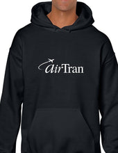 Load image into Gallery viewer, AirTran Air Tran Airways White Logo US Airline Black Hoodie Hooded Sweatshirt
