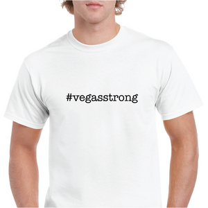 #vegasstrong Vegas Strong Las Vegas Pride Hashtag Cotton Short Sleeve T-Shirt