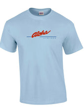 Load image into Gallery viewer, Aloha Airlines Classic Retro Logo Shirt Hawaiian Airline Sky Blue Cotton T-Shirt
