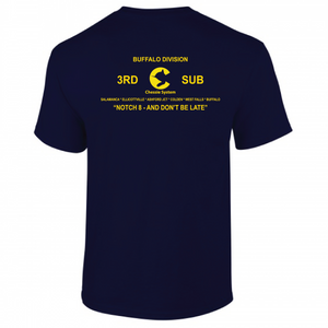 Buffalo Division 3rd Sub Chessie System Notch 8 And Don't Be Late Short Sleeve T-shirt