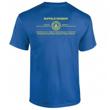 Load image into Gallery viewer, Buffalo Division B&amp;O Safety And Service Linking 13 Great States With The Nation Short Sleeve T-shirt
