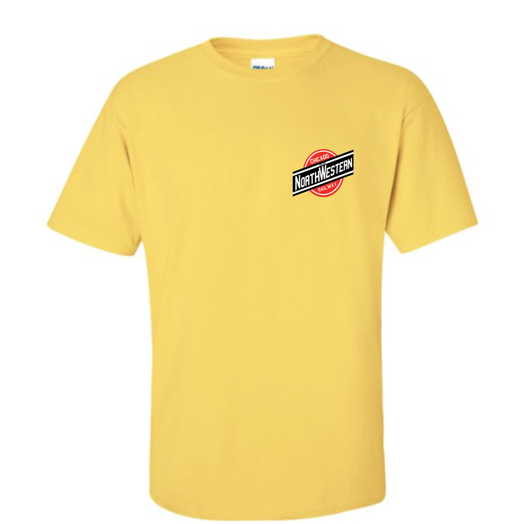 Chicago North Western Railway CNW Safety First We Were Precision Scheduled Railroading Short Sleeve T-shirt