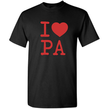 Load image into Gallery viewer, I Love Pennsylvania Red Heart PA Locals Only Hometown Short Sleeve Cotton Shirt
