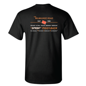 The Milwaukee Road Sprint Piggy Back The Original Precision Schedule Railroading Short Sleeve T-shirt