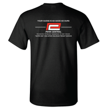 Load image into Gallery viewer, Penn Central Your Guess Is As Good As Ours Super Van High Speed Railroad Freight Service Short Sleeve T-shirt
