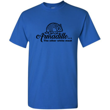 Load image into Gallery viewer, Armadillo The Other White Meat Funny Hunting Outdoor Short Sleeve Cotton  Blue T-shirt
