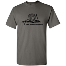 Load image into Gallery viewer, Armadillo The Other White Meat Funny Hunting Outdoor Short Sleeve Cotton Grey T-shirt
