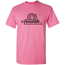 Load image into Gallery viewer, Armadillo The Other White Meat Funny Hunting Outdoor Short Sleeve Cotton Pink T-shirt
