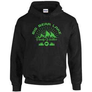 Big Bear Lake Family Vacation Drawstring Hoodie Sweatshirt