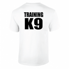 Load image into Gallery viewer, C2-K9 Dog Training Short Sleeve White With Black Print T-shirt
