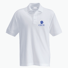 Load image into Gallery viewer, C2 K9 Dog Training Blue Paw Print Logo Collard White Polo Shirt
